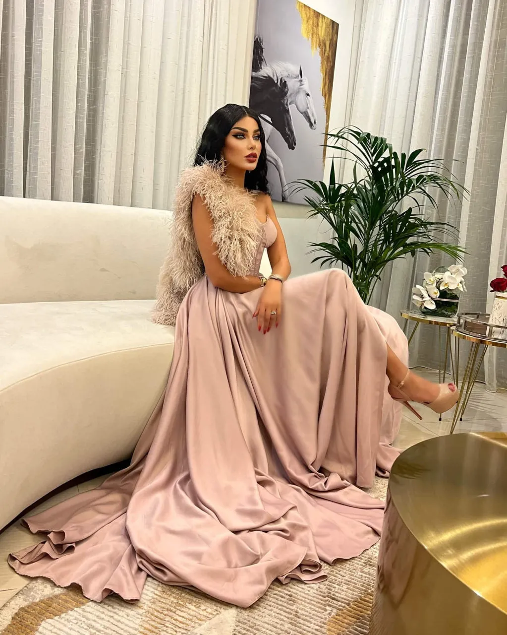 Ayla Feathers Dress